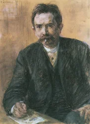 Porträt des Schriftstellers Eduard Grisebach